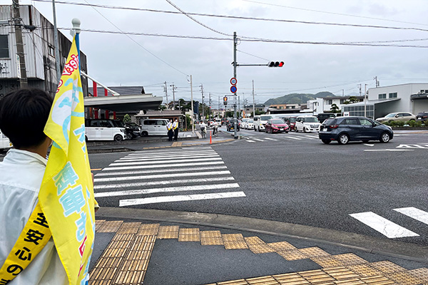 藤枝北高等学校近くの交差点【写真】