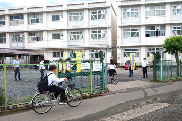 藤枝北高等学校南門【写真】